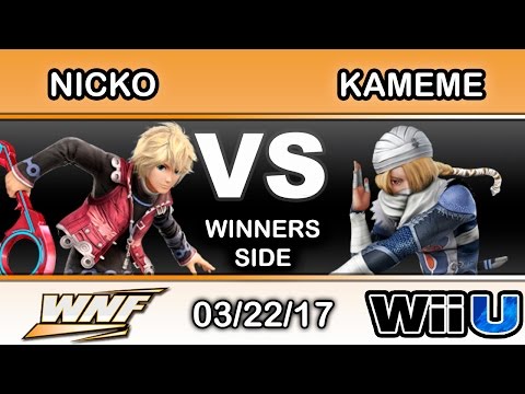 WNF 1.6 - FAD | Nicko (Shulk) Vs. DNG | Kameme (Sheik, Mega Man) Winners Side - Smash Wii U