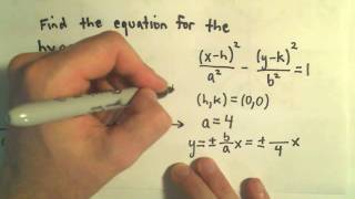 Finding the Equation for a Hyperbola Given the Graph - Example 1