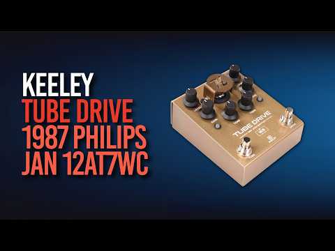 Keeley Tube Drive 1987 JAN 12AT7WC Limited Edition Exclusive 2026 - Brushed Gold image 7