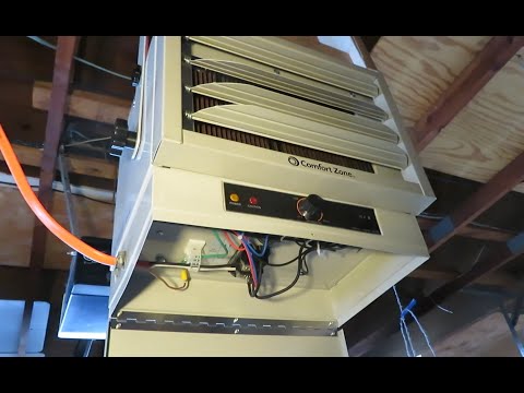 How to Install an Electric Garage Heater:  Comfort Zone Model CZ220