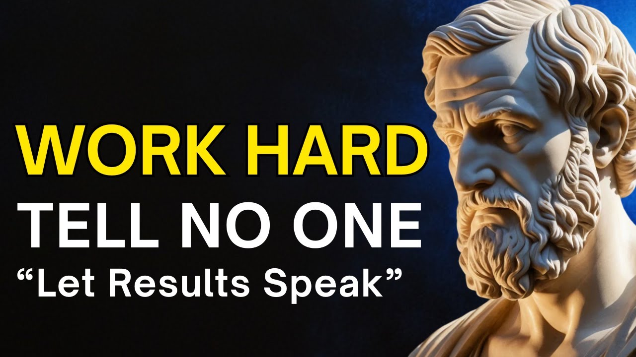 Prioritize YOU Yourself Focus On Yourself Work Hard In Silence | The Stoic Philosophy