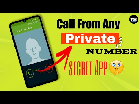 Call From Any Private Number । Secret App 🤫