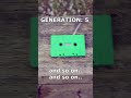 EXTREME example of cassette tape "generation loss"