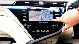 Navigation System in Toyota Camry Hybrid 2021 | Address Search | House No. | Location | Maps | Setup
