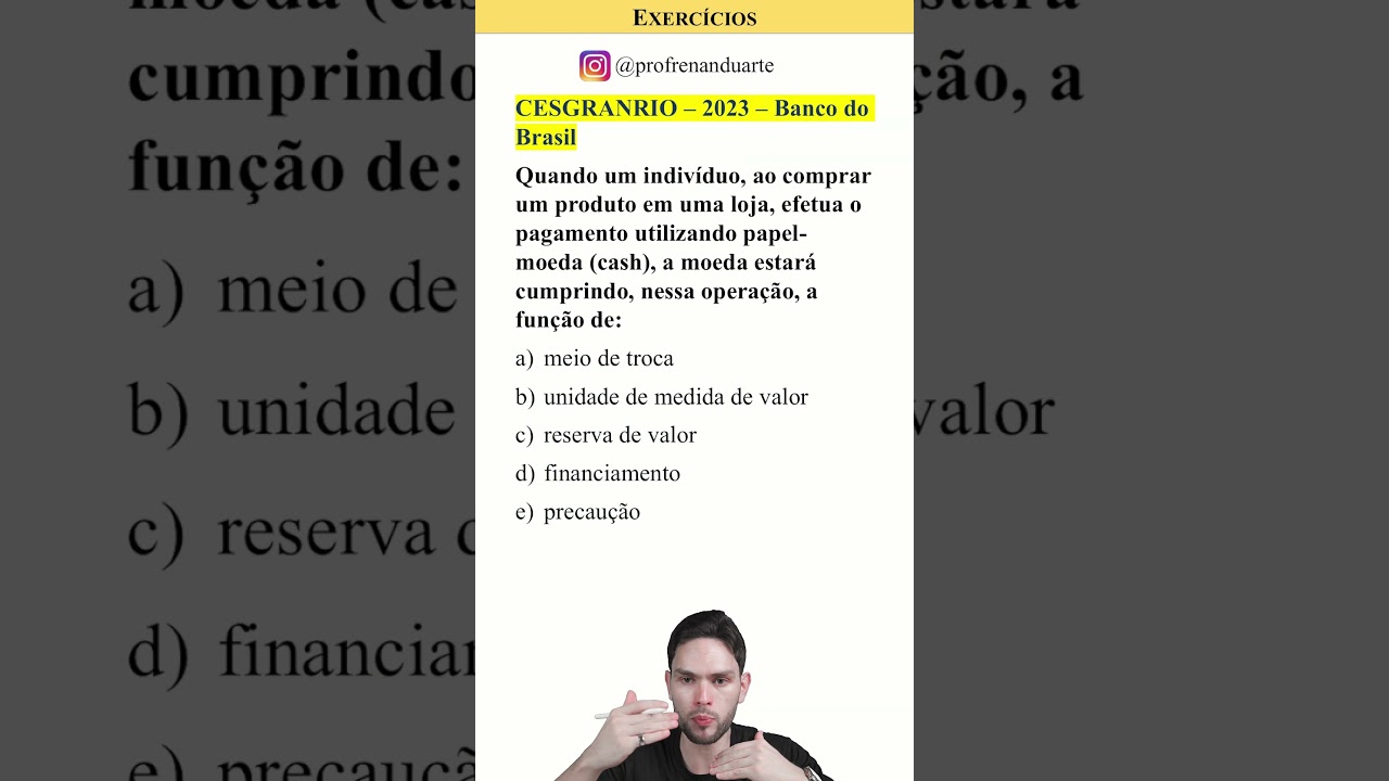 Questão de Prova Concurso Banco do Brasil #4