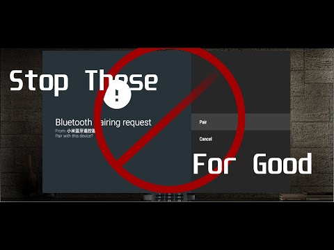 Stop Bluetooth Pairing Requests to a Smart TV Android Shield