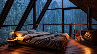Sound of Heavy Rain and Intense Thunder on Window - Sounds of Rain for Good Sleep, Reduce Insomnia