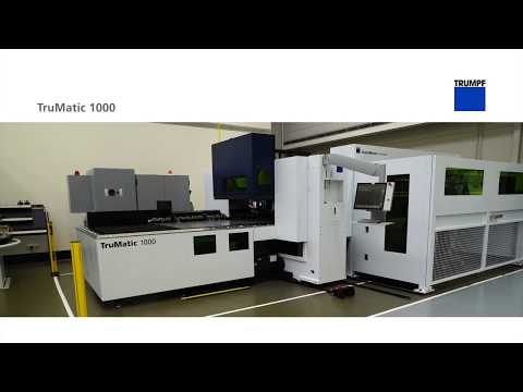 TRUMPF Stanz-Laser-Bearbeitung: TruMatic 1000 fiber - die Wirtschaftliche Kompaktmaschine