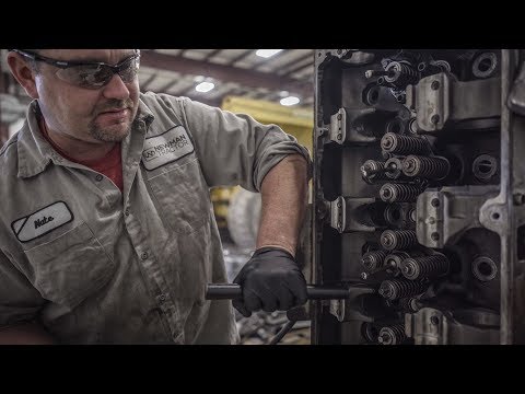 How to Install Valves & Bearings (Diesel Mechanic)
