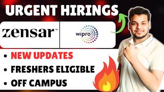 Zensar Mass Drive Again | Hitachi , Wipro , UST | Off Campus Drive |Freshers Jobs | Latest Hirings