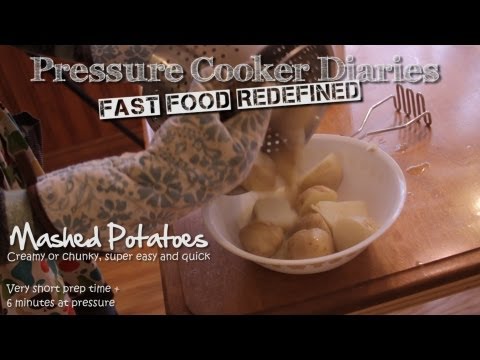 How to Make Mashed Potatoes - Pressure Cooker 6 Minute Garlic Mashed Potatoes
