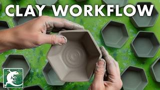 Slab-Built Hexagonal Pots – Working in Series