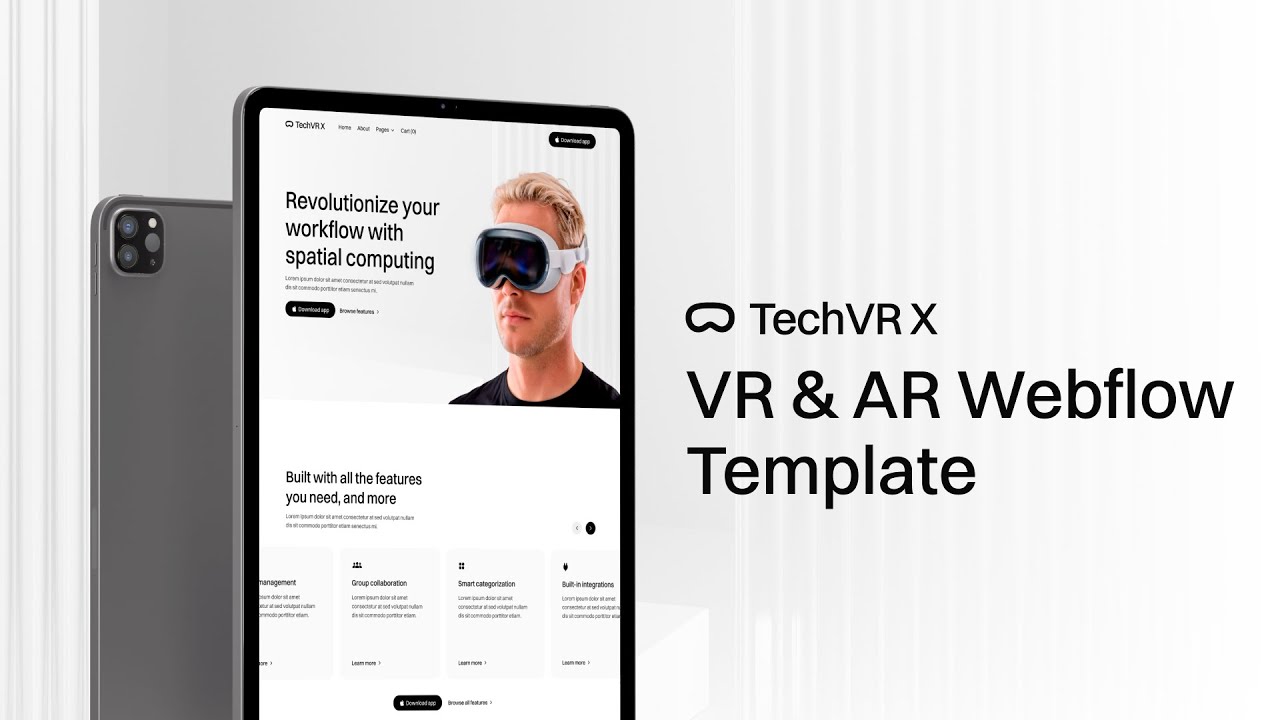 TechVR X - VR & AR Webflow Template | BRIX Templates