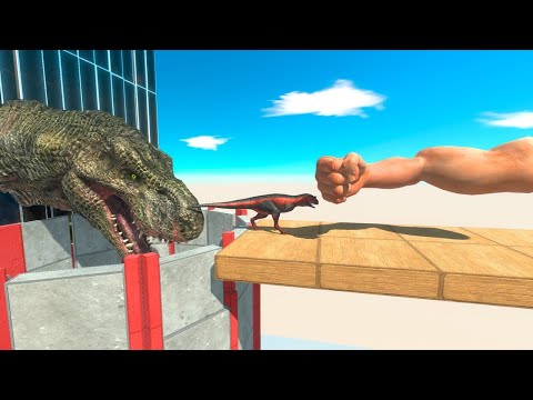 Epic Punch & T Rex Head HOLE   Animal Revolt Battle Simulator ARBS