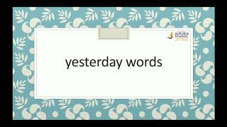 Class 2 | English | Verbs | Yesterday Words | Regular Verbs | Irregular Verbs | by Barkha Batham