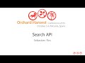 Orchard Harvest 2015 Search API