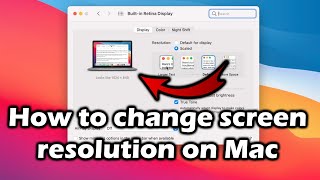 How to change screen resolution on Mac