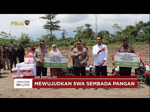 PRESISI UPDATE: GIAT KETAHANAN PANGAN KAPOLRI &amp; GUBERNUR DIY DI BANTUL 15/02/2025 18.00
