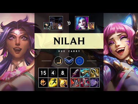 Nilah ADC vs Jinx: Quadra Kill, Legendary - EUW Diamond Patch 25.S1.1