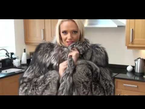 Beutiful woman in fur coat Lucy zara