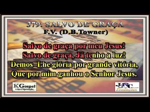 Harpa Cristã - 379: SALVO DE GRAÇA Harpa Cristã Versão Piano Karaokê - playback