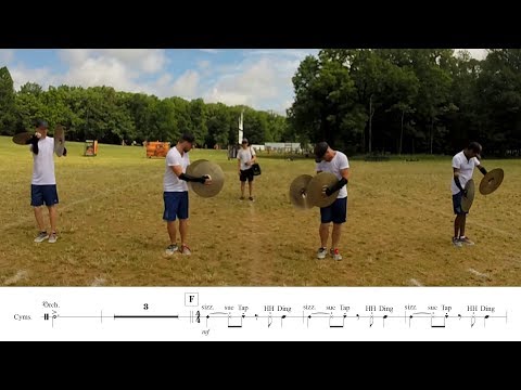 2017 Madison Scouts Cymbals - LEARN THE MUSIC to "O2"