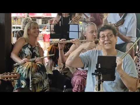 Roda Arruma o Coreto sendo anfitriã para flautistas da Nova Zelândia