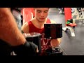 INSANE Teen Dumbbell Presses 135 lbs for Reps