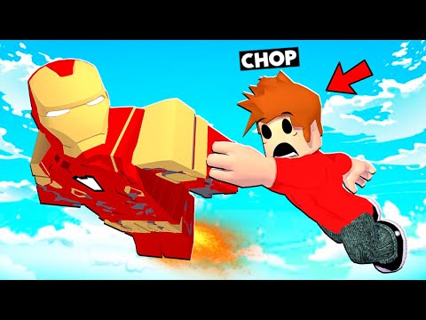 FROSTY BECAME IRONMAN AND HELPED CHOP INSIDE ROBLOX