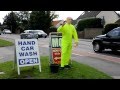 Waving car wash mannequin - Gosport Waving car wash mannequin - Gosport