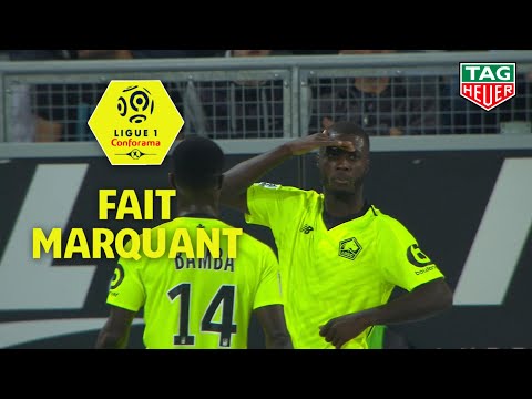 Le 1er triplé de Nicolas Pépé en Ligue 1 Conforama donne la victoire à Lille face à Amiens / 2018-19