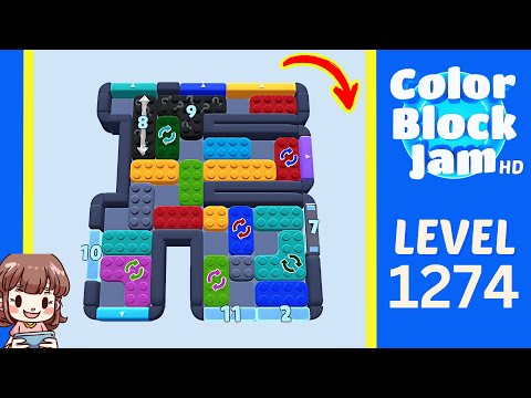 Color Block Jam Level 1274 Solution Walkthrough