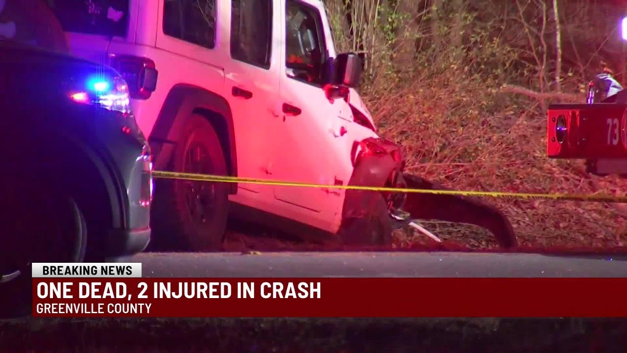 1 killed, 2 injured in Greenville County crash: Coroner