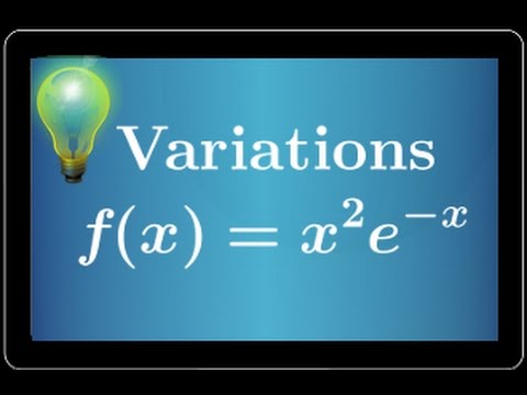 table of variations with an exponential function - easy exercise - derivative - Terminale S ES
