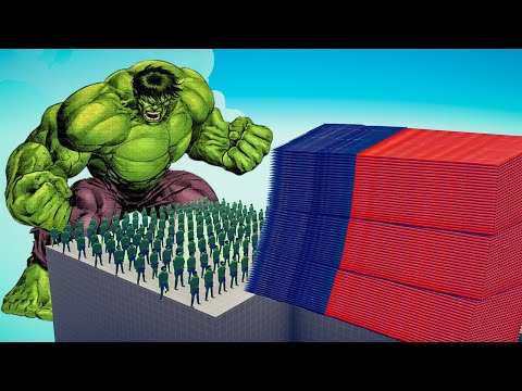 200x HULK + 1x GIANT vs EVERY GOD - Totally Accurate Battle Simulator TABS