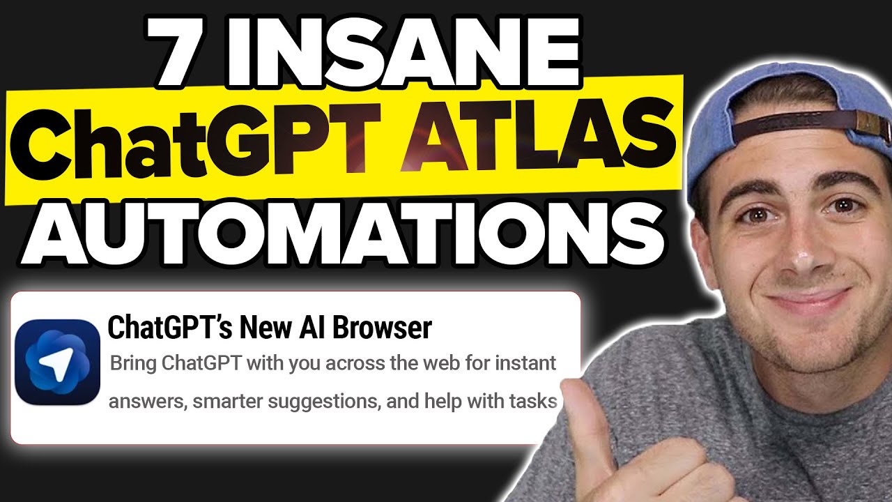 7 MIND BLOWING Use Cases For ChatGPT Atlas Browser 🤯 (How To Use ChatGPT Atlas For Beginners)