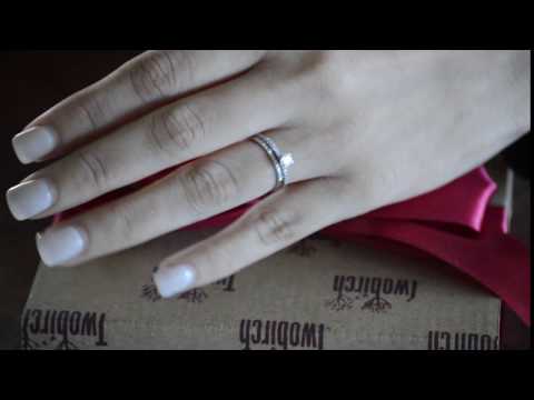 0.24 Carat Twelve Stone Round Pave Set Wedding Band - TwoBirch TB-WR-0029-WG-E