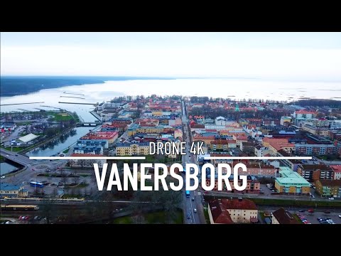 VANERSBORG Drone Aerial 4K 🇸🇪 SWEDEN Vänersborg Sverige