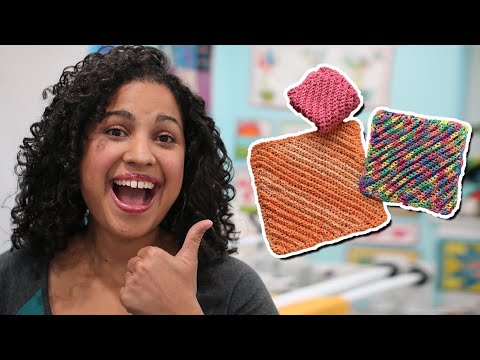 Crochet Dishcloth Washcloth Tutorial with Crafty Gemini