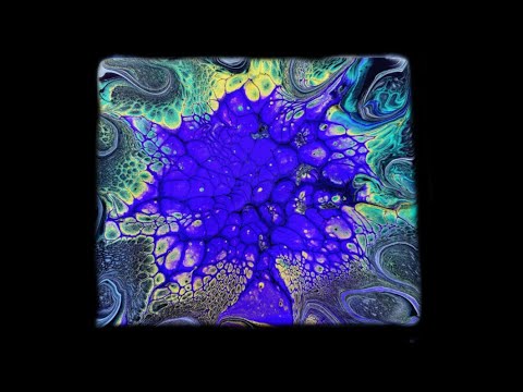 310 Acrylic Pouring: Sheleeart Bloom Coasters with Mardi Gra Colors #artist #abstractart #acrylic