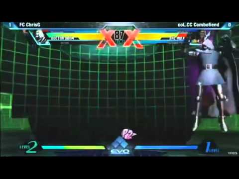EVO 2012 UMVC3 TOP 8 - ChrisG vs Combofiend