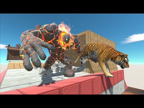 Escape from the Lava Golem - Animal Revolt Battle Simulator