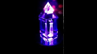 Crystal Prism Lighthouse - Bright Blue