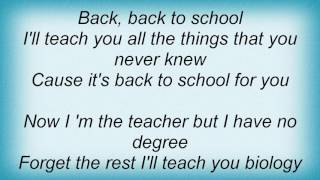 Ace Frehley - Back To School Lyrics