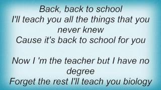 Ace Frehley - Back To School Lyrics