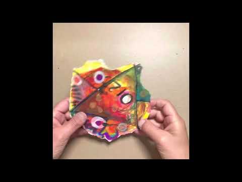 Folding a tetrahedron net from an irregular circle