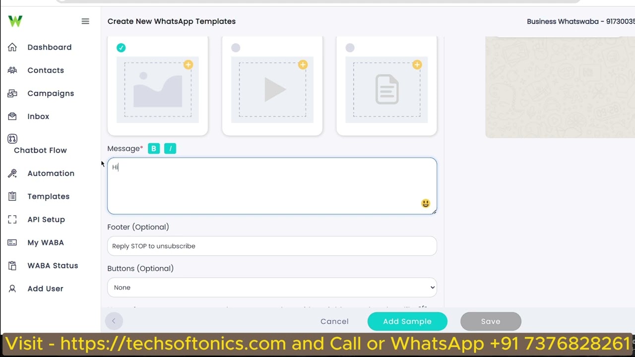 How to Create a Template in API Dashboard | Only ₹999/Month
