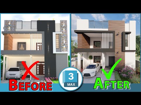 Day 16 || 3ds Max with V Ray 5 || Batch 1 || Exterior Project Complete Correction Beginners