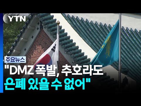 청와대 "DMZ 폭발 새 루트 개척하다 발생" 조사 지연 일축 / YTN