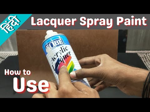 Enamel clear lacquer spray paint, for general purpose, model...